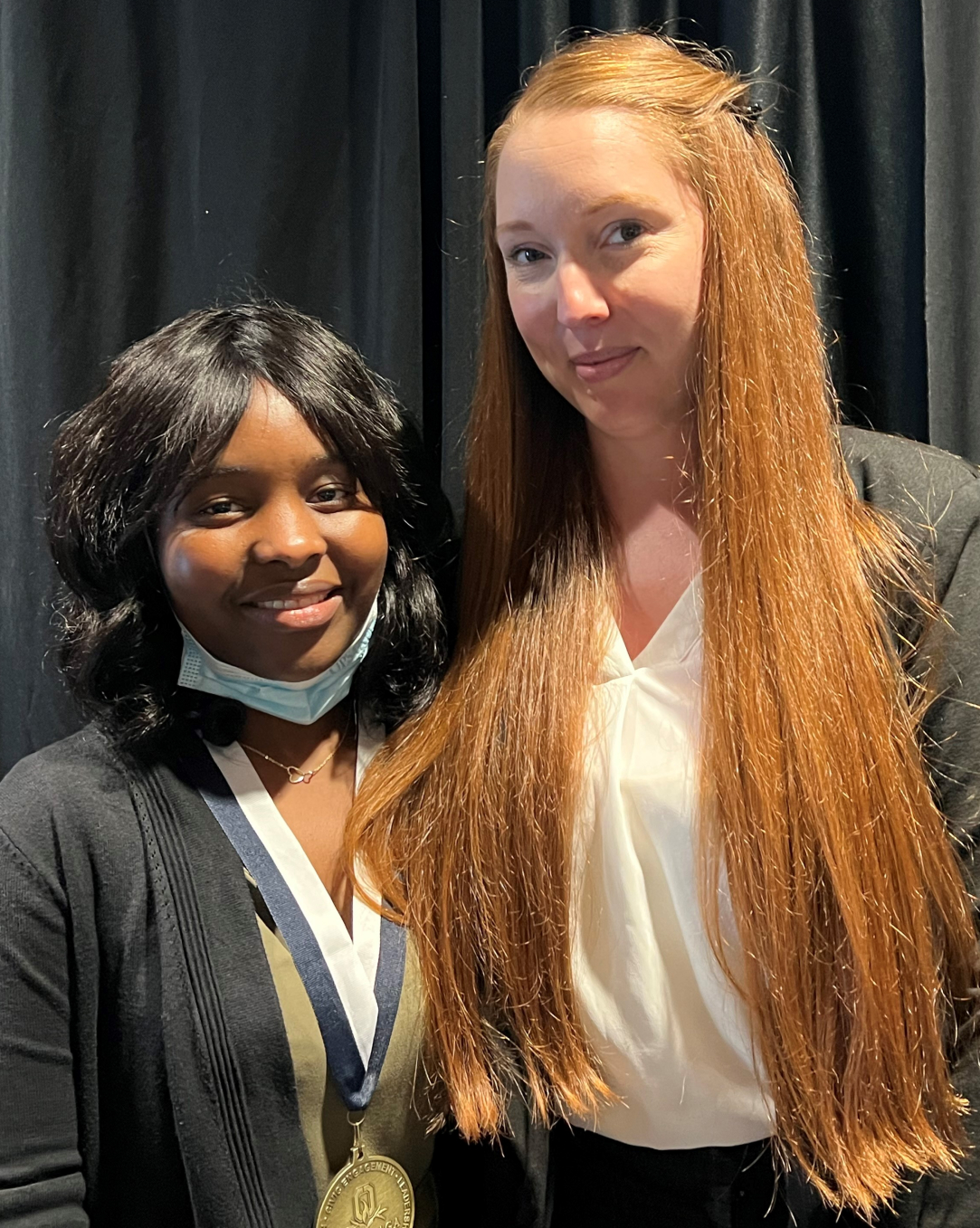 Everine Mukeshimana (left) and Shannon Nolan of CSTEP (right).