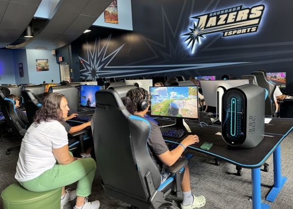 Students enjoyed OCC's Esports Arena during Micron-sponsored Chip Camp.