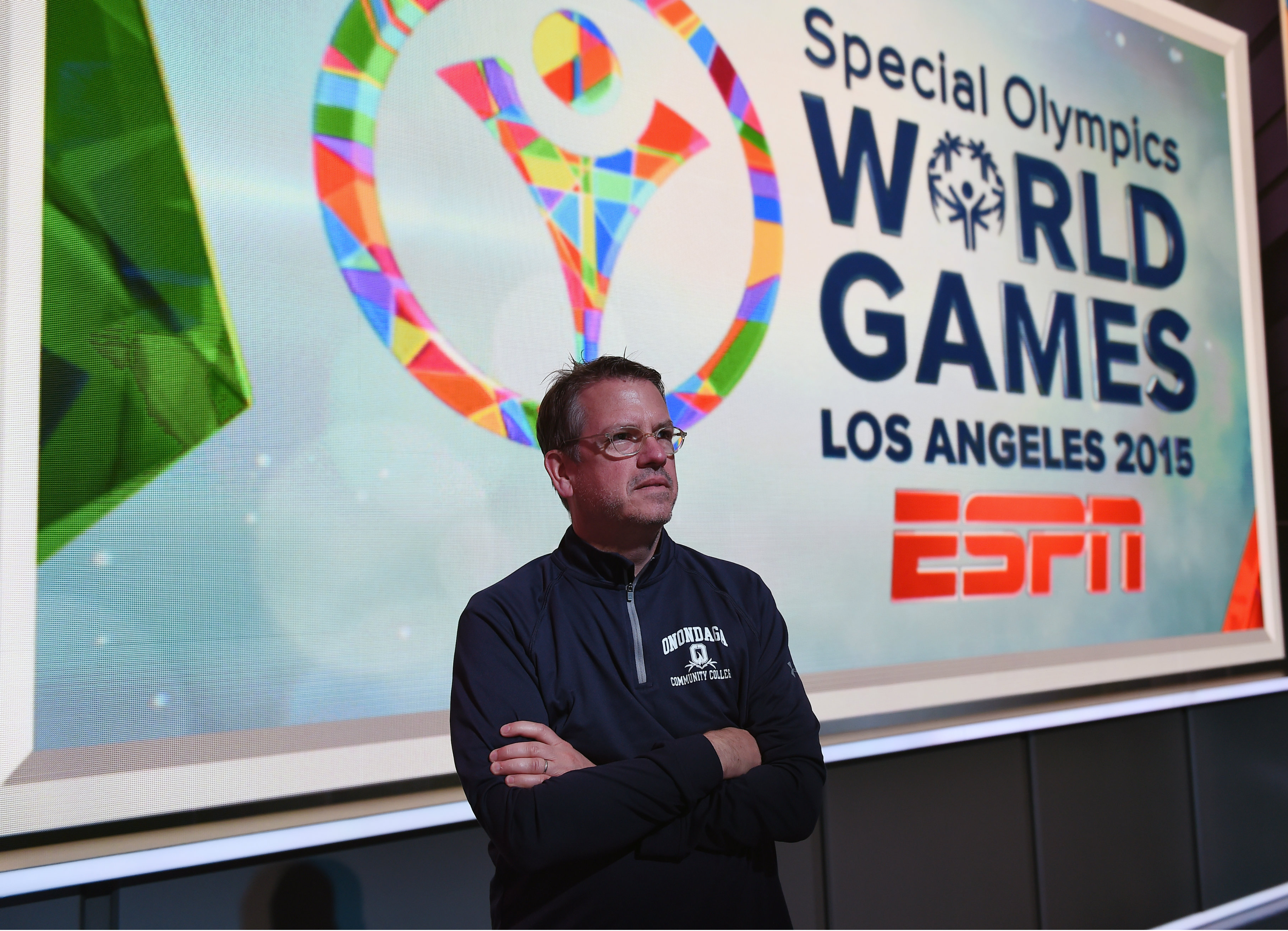 Bonnell at the 2015 Special Olympics World Games in Los Angeles.