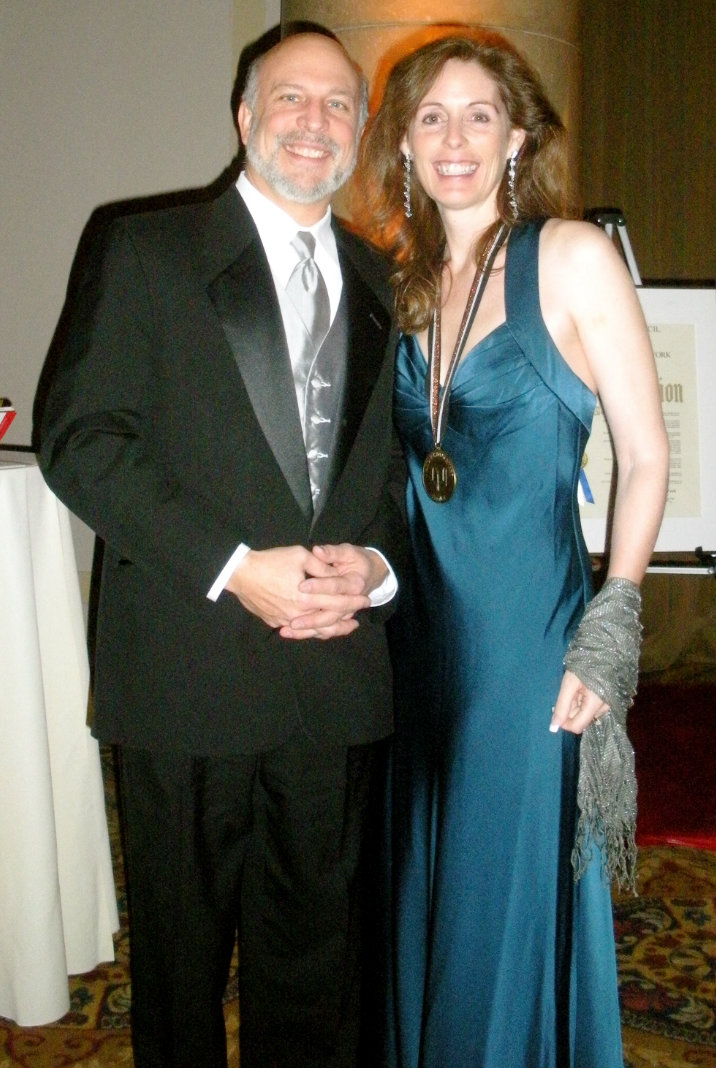 Larrabee and Anderson at a National Book Award event.