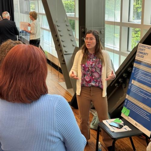 The Onondaga Community College-led HealthCARES Consortium, a collaboration between 11 community colleges, held its first in person meeting May 30 on the OCC campus.