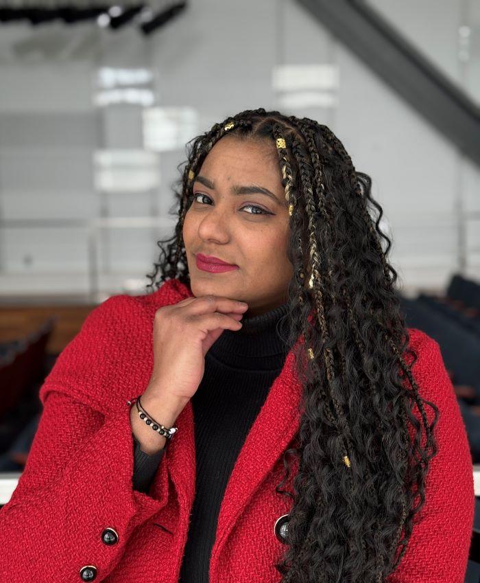 Mirianny Tifa Paulino is a native of the Dominican Republic who is majoring in Music with a specialization in Voice. She's pictured in OCC's Recital Hall. Mirianny Tifa Paulino is a native of the Dominican Republic who is majoring in Music with a specialization in Voice. She's pictured in OCC's Recital Hall.